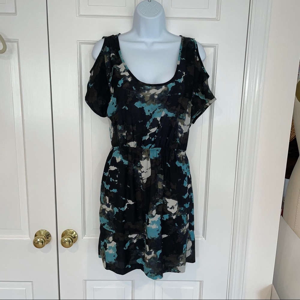 Urban Outfitters silence + noise black blue dress